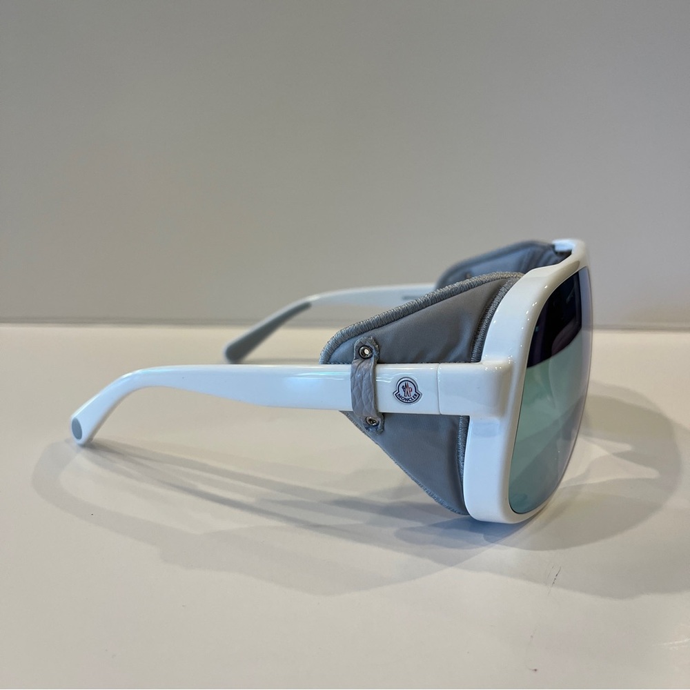 MONCLER “Diffractor” ML 0206 white shield sunglasses, 100% AUTHENTIC, NEW!! - Picture 5 of 11